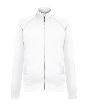 FELPA GIACCA LEGGERA ( FRUIT OF THE LOOM ) bianco